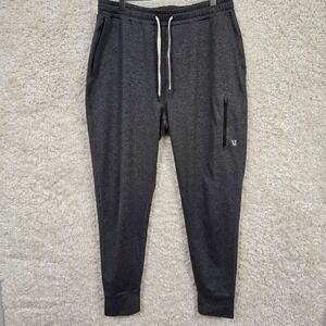 Vuori Performance Joggers Mens Small Charcoal Gray Heathered Tapered Active